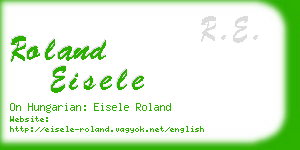 roland eisele business card